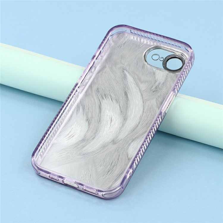 For iPhone 16e Case with Glass Lens Film Electroplated IMD TPU+PC Phone Back Cover - TechGearPal