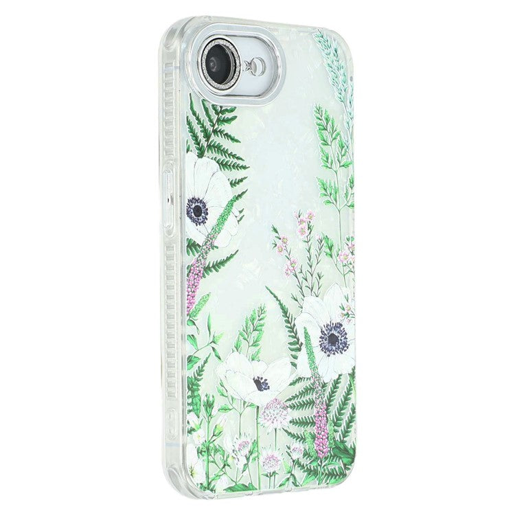 For iPhone 16e Case with Glass Lens Film Electroplated IMD TPU+PC Phone Back Cover - TechGearPal