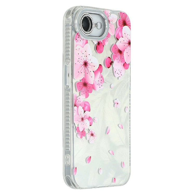 For iPhone 16e Case with Glass Lens Film Electroplated IMD TPU+PC Phone Back Cover - TechGearPal