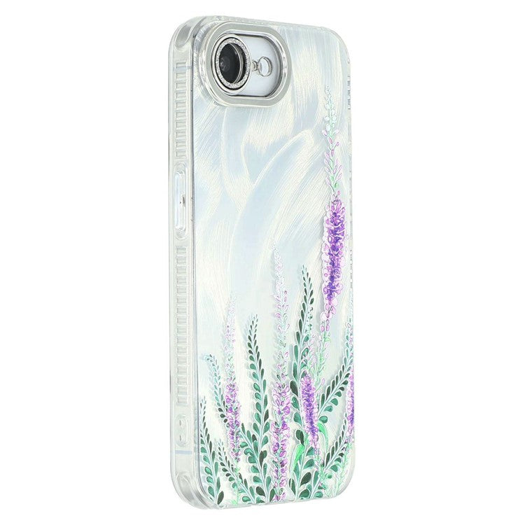 For iPhone 16e Case with Glass Lens Film Electroplated IMD TPU+PC Phone Back Cover - TechGearPal