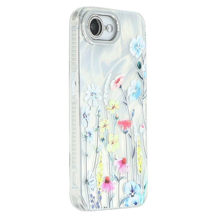 For iPhone 16e Case with Glass Lens Film Electroplated IMD TPU+PC Phone Back Cover - TechGearPal