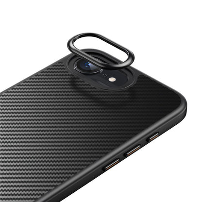 For iPhone 16e Magnetic Case Carbon Fiber Texture PC + TPU Cover - TechGearPal