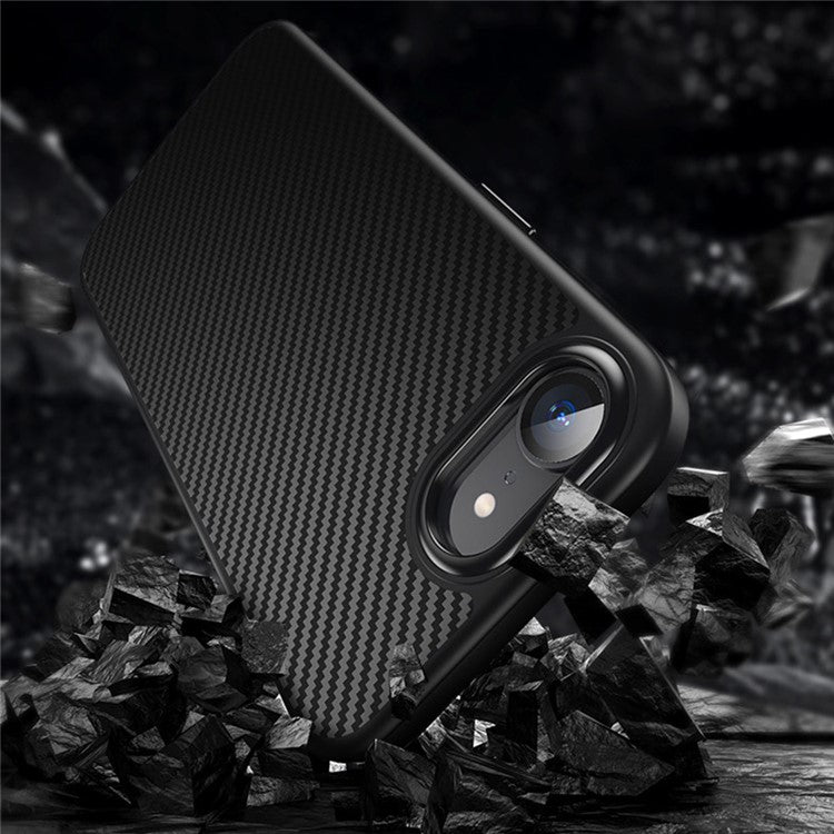 For iPhone 16e Magnetic Case Carbon Fiber Texture PC + TPU Cover - TechGearPal