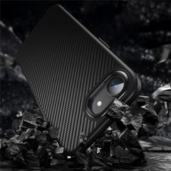 For iPhone 16e Magnetic Case Carbon Fiber Texture PC + TPU Cover - TechGearPal