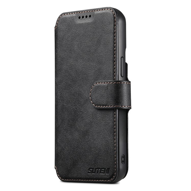 SUTENI Q-05 For iPhone 15 Pro Max Wallet Case 2 in 1 Detachable Leather Flip Phone Cover with Stand - TechGearPal