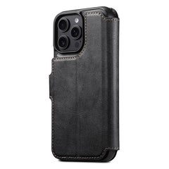 SUTENI Q-05 For iPhone 15 Pro Max Wallet Case 2 in 1 Detachable Leather Flip Phone Cover with Stand - TechGearPal