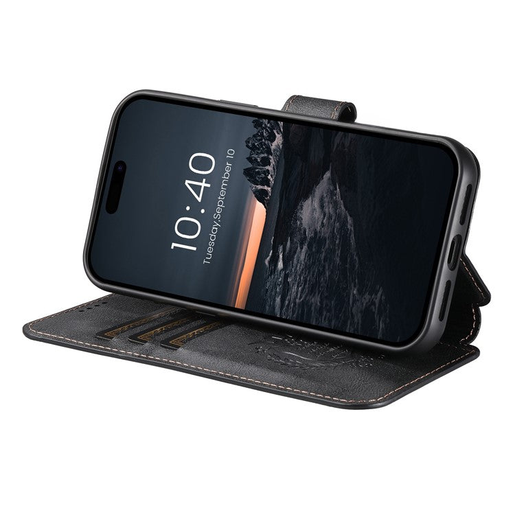 SUTENI Q-05 For iPhone 15 Pro Max Wallet Case 2 in 1 Detachable Leather Flip Phone Cover with Stand - TechGearPal
