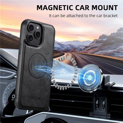 SUTENI Q-05 For iPhone 15 Pro Max Wallet Case 2 in 1 Detachable Leather Flip Phone Cover with Stand - TechGearPal