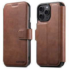 SUTENI Q-05 For iPhone 15 Pro Max Wallet Case 2 in 1 Detachable Leather Flip Phone Cover with Stand - TechGearPal