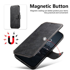 SUTENI Q-05 For iPhone 15 Plus / 14 Wallet Case 2 in 1 Detachable Leather Flip Phone Cover with Stan - TechGearPal
