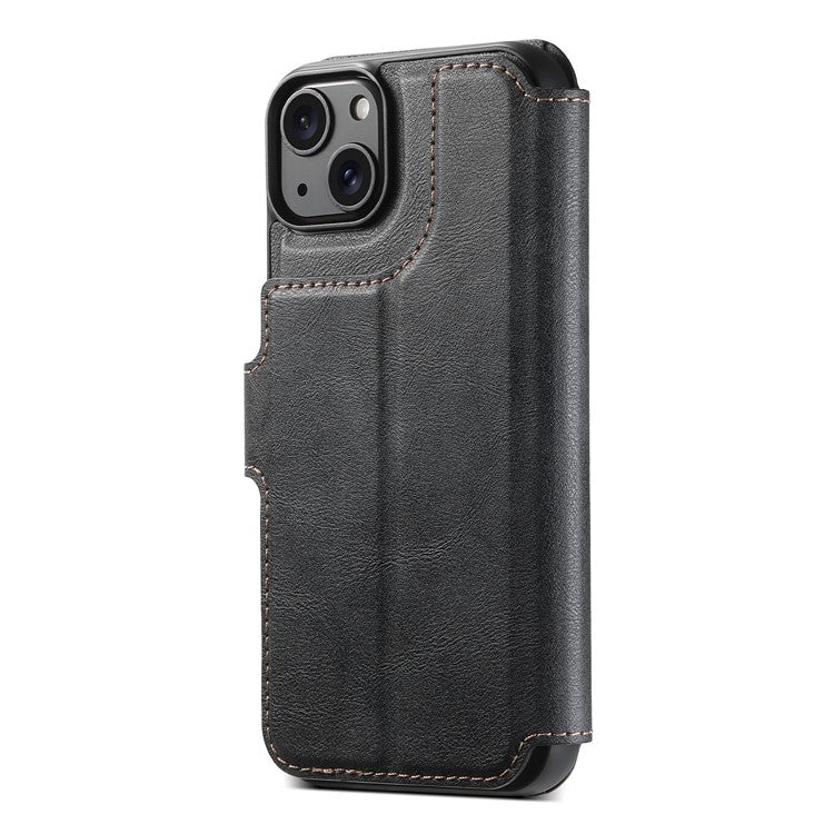 SUTENI Q-05 For iPhone 15 Plus / 14 Wallet Case 2 in 1 Detachable Leather Flip Phone Cover with Stan - TechGearPal