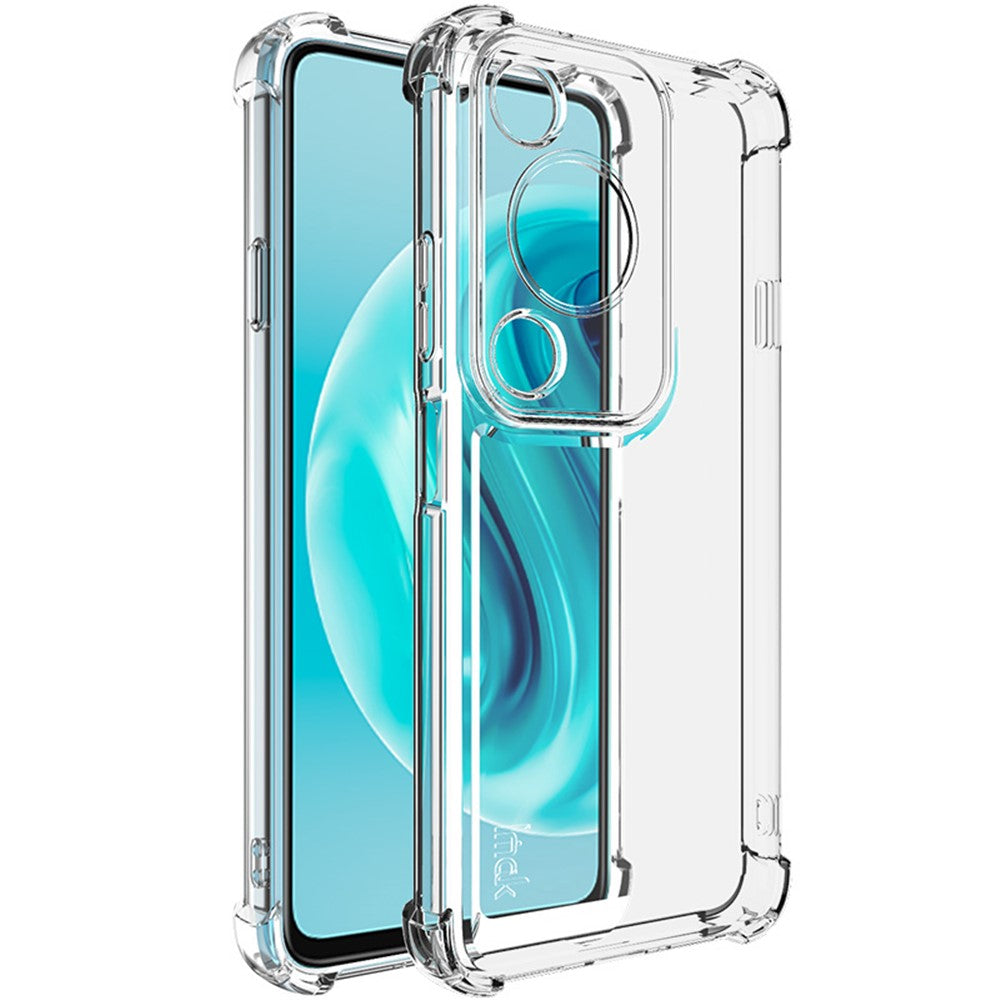 Coque IMAK UX-4 pour Huawei Nova Y72 4G / Enjoy 70 / Enjoy 70S, cadre droit, coque transparente antichoc en TPU, quatre coins 
