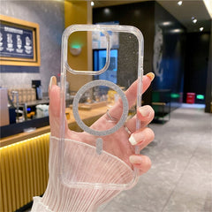 For iPhone 13 Pro Phone Case Compatible with MagSafe Glitter PC + TPU Hybrid Shockproof Cover - TechGearPal