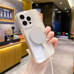 For iPhone 13 Pro Phone Case Compatible with MagSafe Glitter PC + TPU Hybrid Shockproof Cover - TechGearPal
