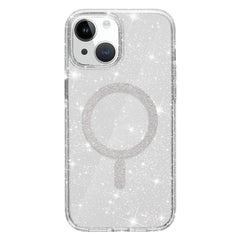 For iPhone 15 Plus / 14 Plus Phone Case Compatible with MagSafe Glitter PC + TPU Hybrid Shockproof Cover - TechGearPal