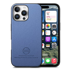 For iPhone 16 Pro Max Leather Phone  Back Cover with Cloth Textur - TechGearPal