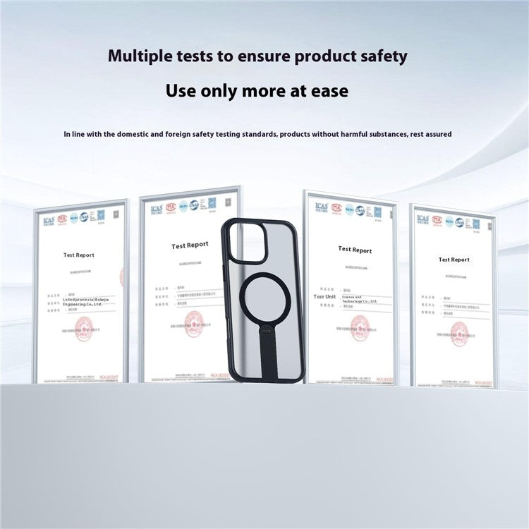 For iPhone 13 Pro Max Case Compatible with MagSafe Rotating Straight Kickstand TPU + PC Matte Phone Cove - TechGearPal
