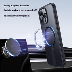 For iPhone 13 Pro Max Case Compatible with MagSafe Rotating Straight Kickstand TPU + PC Matte Phone Cove - TechGearPal