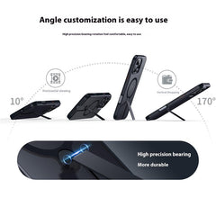 For iPhone 13 Pro Max Case Compatible with MagSafe Rotating Straight Kickstand TPU + PC Matte Phone Cove - TechGearPal