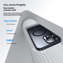 For iPhone 13 Pro Max Case Compatible with MagSafe Rotating Straight Kickstand TPU + PC Matte Phone Cove - TechGearPal