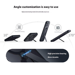 For iPhone 14 Case Compatible with MagSafe Rotating Straight Kickstand TPU + PC Matte Phone Cove - TechGearPal