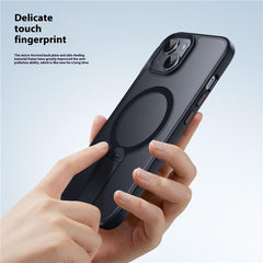 For iPhone 15 Case Compatible with MagSafe Rotating Straight Kickstand TPU + PC Matte Phone Cove - TechGearPal