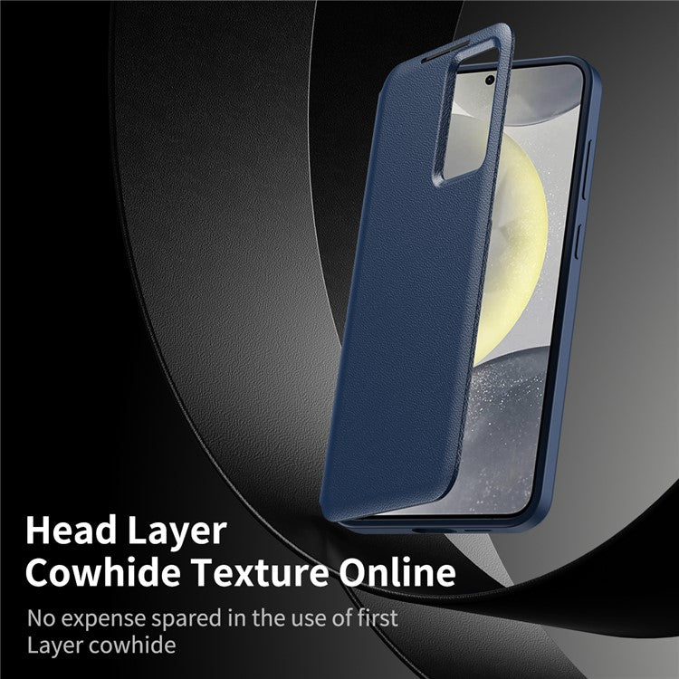 For Samsung Galaxy S24 FE Case with Card Holder Smart View Window Leather Phone Cove - TechGearPal