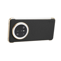 For Huawei Mate 70 Pro / 70 Pro+ Magnetic Case Litchi Texture Genuine Cow Leather + PC Boardless Phone Cove - TechGearPal