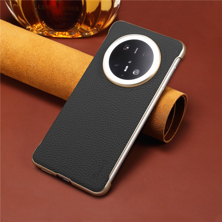 For Huawei Mate 70 Pro / 70 Pro+ Magnetic Case Litchi Texture Genuine Cow Leather + PC Boardless Phone Cove - TechGearPal