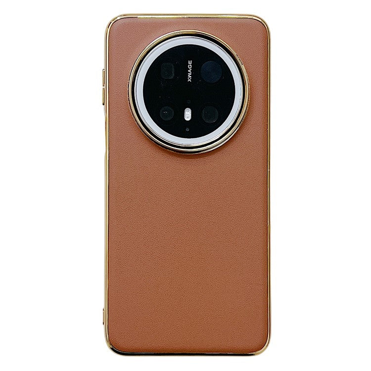 For Huawei Mate 70 Case Nappa Texture PC + PU + TPU Phone Back Cove - TechGearPal