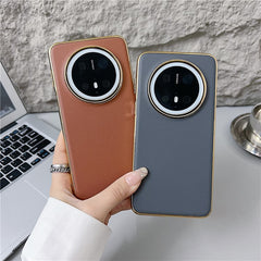 For Huawei Mate 70 Case Nappa Texture PC + PU + TPU Phone Back Cove - TechGearPal