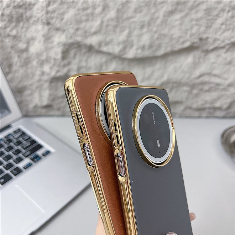 For Huawei Mate 70 Case Nappa Texture PC + PU + TPU Phone Back Cove - TechGearPal