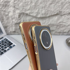 For Huawei Mate 70 Case Nappa Texture PC + PU + TPU Phone Back Cove - TechGearPal