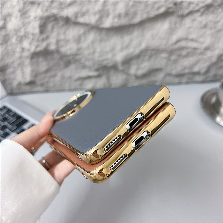 For Huawei Mate 70 Case Nappa Texture PC + PU + TPU Phone Back Cove - TechGearPal