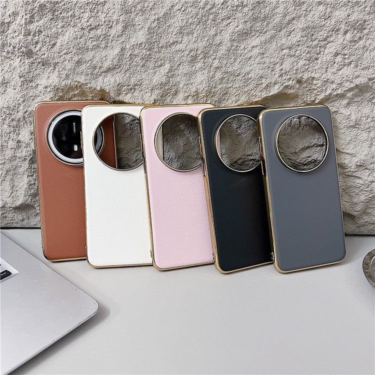 For Huawei Mate 70 Case Nappa Texture PC + PU + TPU Phone Back Cove - TechGearPal
