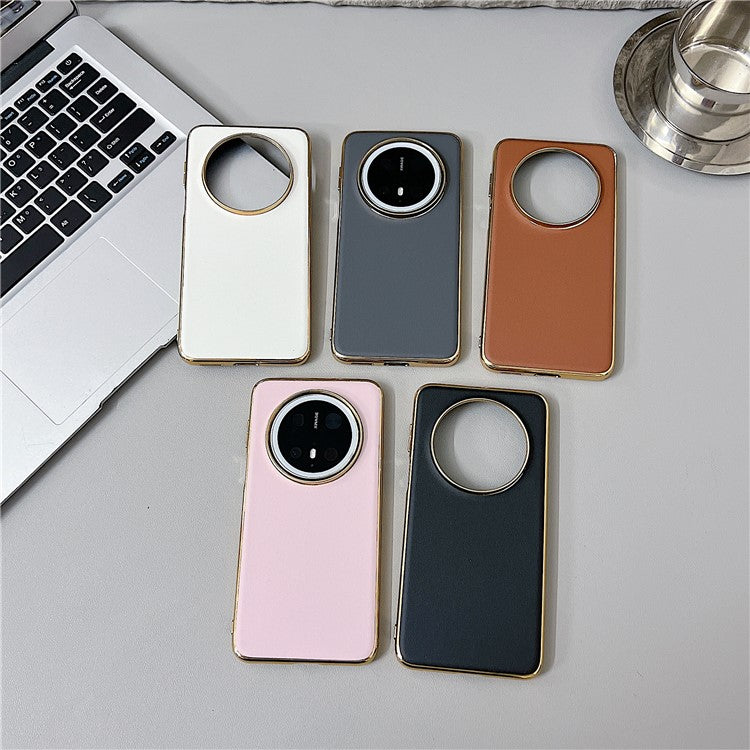 For Huawei Mate 70 Case Nappa Texture PC + PU + TPU Phone Back Cove - TechGearPal