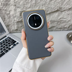 For Huawei Mate 70 Case Nappa Texture PC + PU + TPU Phone Back Cove - TechGearPal