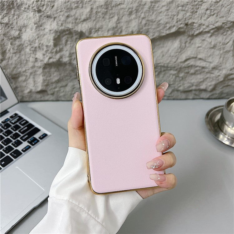 For Huawei Mate 70 Case Nappa Texture PC + PU + TPU Phone Back Cove - TechGearPal
