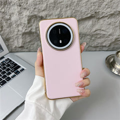 For Huawei Mate 70 Case Nappa Texture PC + PU + TPU Phone Back Cove - TechGearPal