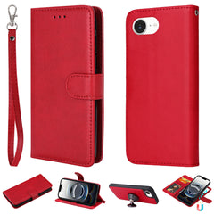 For iPhone 16e Case 2 in 1 Detachable Magnetic Leather Wallet Mobile Cover with Strap - TechGearPal