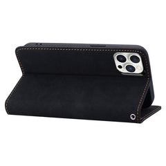 For iPhone 15 Pro Max Case Lines Pattern Wallet Leather Phone Cover with Strap - TechGearPal