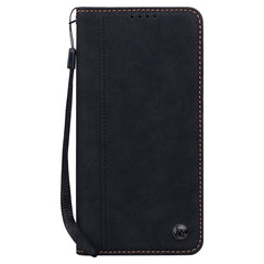 For iPhone 15 Pro Max Case Lines Pattern Wallet Leather Phone Cover with Strap - TechGearPal
