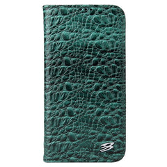 For iPhone 14 Plus Auto-absorbed Magnetic Phone Case Wallet Stand Anti-scratch Top Layer Cowhide Leather Crocodile Texture Cell Phone Cove - TechGearPal