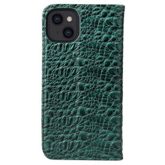 For iPhone 14 Plus Auto-absorbed Magnetic Phone Case Wallet Stand Anti-scratch Top Layer Cowhide Leather Crocodile Texture Cell Phone Cove - TechGearPal