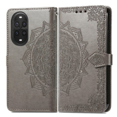 Étui portefeuille en cuir avec support pour Huawei Nova 13 Pro 5G Motif mandala 
