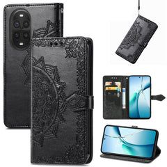 Étui portefeuille en cuir avec support pour Huawei Nova 13 Pro 5G Motif mandala 