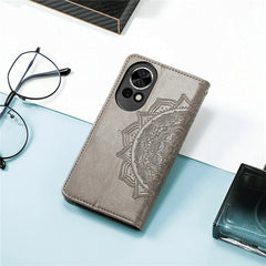 Étui portefeuille en cuir avec support pour Huawei Nova 13 5G Motif mandala 