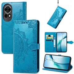 Étui portefeuille en cuir avec support pour Huawei Nova 13 5G Motif mandala 
