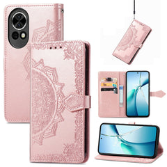 Étui portefeuille en cuir avec support pour Huawei Nova 13 5G Motif mandala 