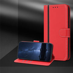 For Samsung Galaxy A56 5G Phone Cases Wallet Stand Color Splicing Leather Cover with Magnetic Clasp